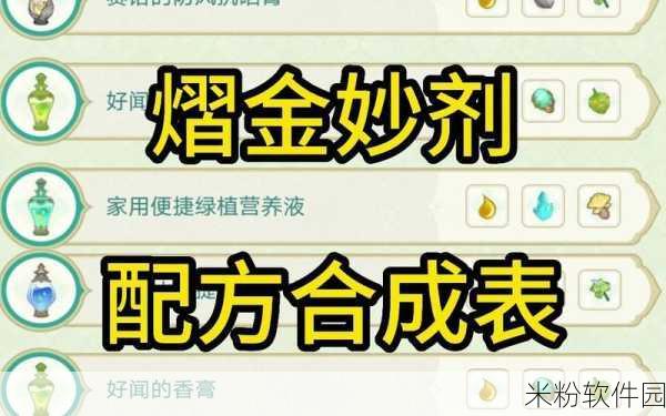 原神熠金妙剂活动新手全攻略