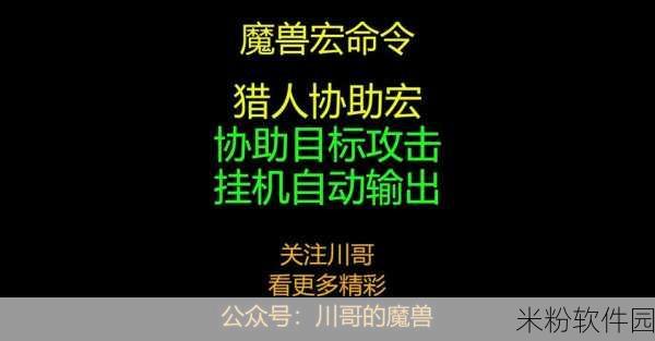 生存猎人输出宏：全面提升生存猎人输出效率的宏设置与技巧解析